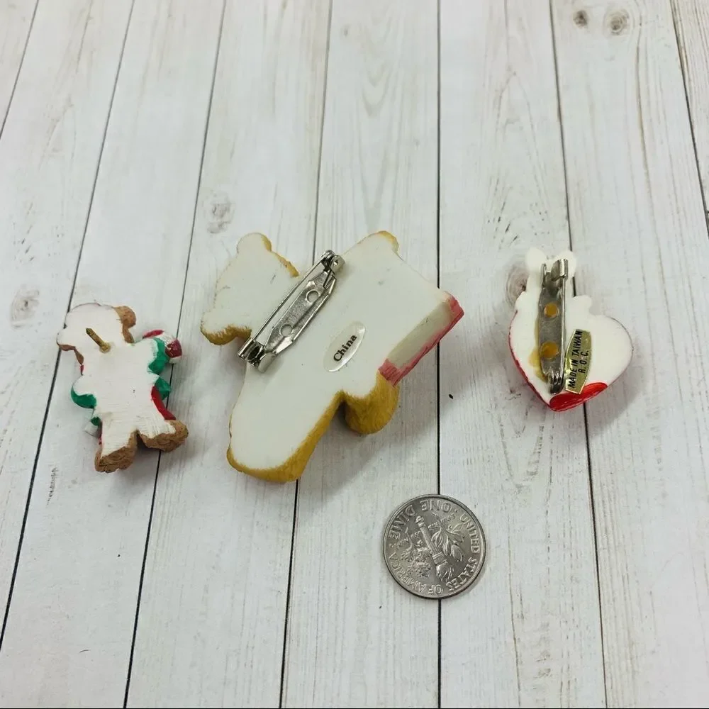 Teddy Bear and Rabbit Brooch Bundle‎